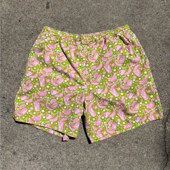 Lilly Pulitzer Other - LILLY PULITZER Men’s Shrimp Preppy Pink Green Summer Beach Swim Trunks Size XL
